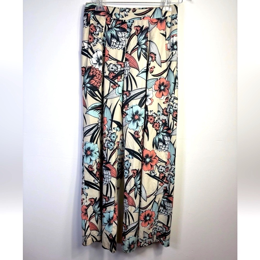TOV Los Angeles Women’s Sz 44 (US 16-18) Floral Wide-Leg Pants W/Pockets